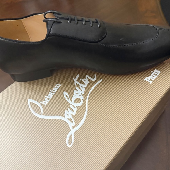 NEW/AUTHENTIC - Christian Louboutin Luxury Men’s Black Leather Dress Shoes main image 12